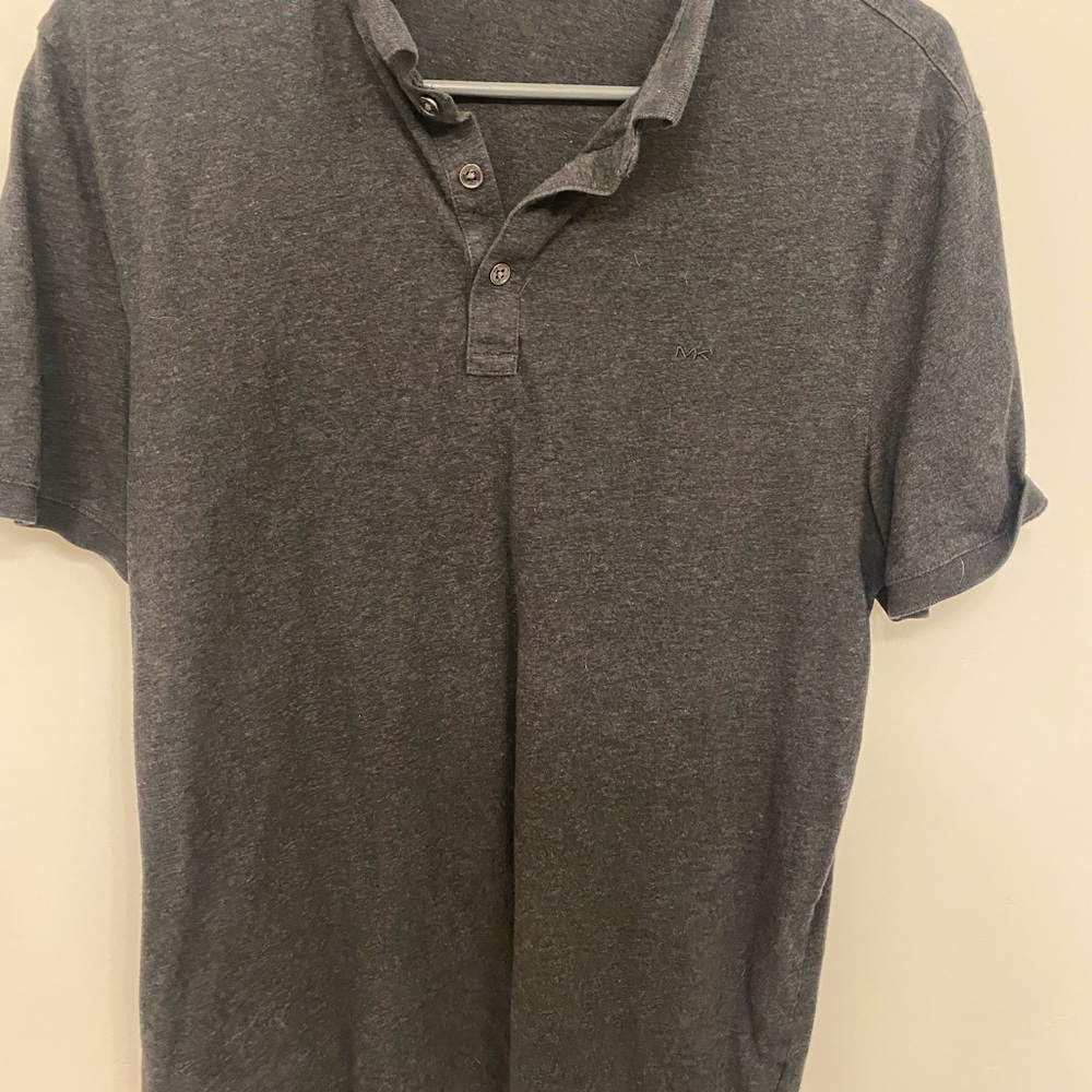 Michael Kors Dark Gray Polo Shirt